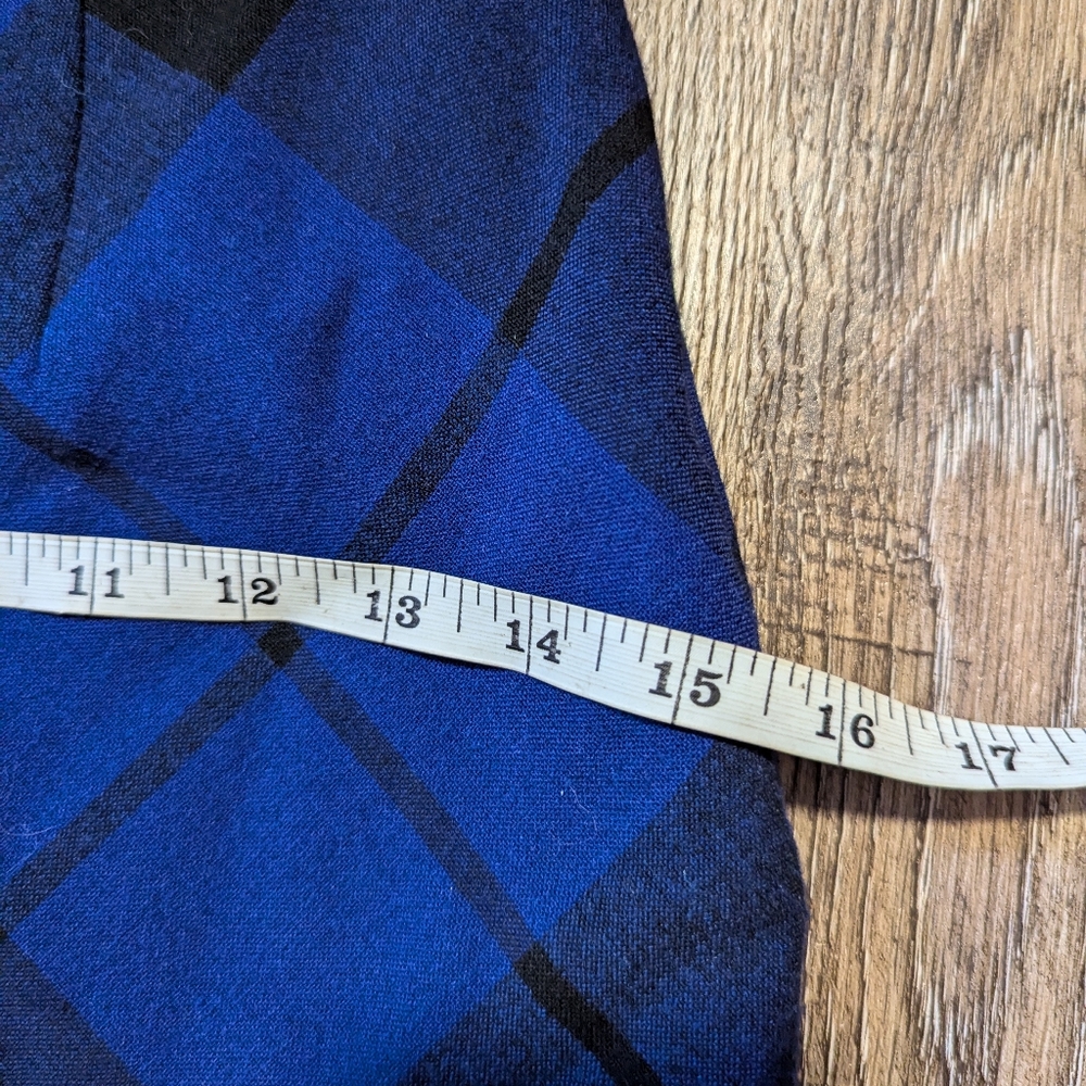 Le Château| Black and Blue Checkered Pencil Skirt - Picture 6 of 6